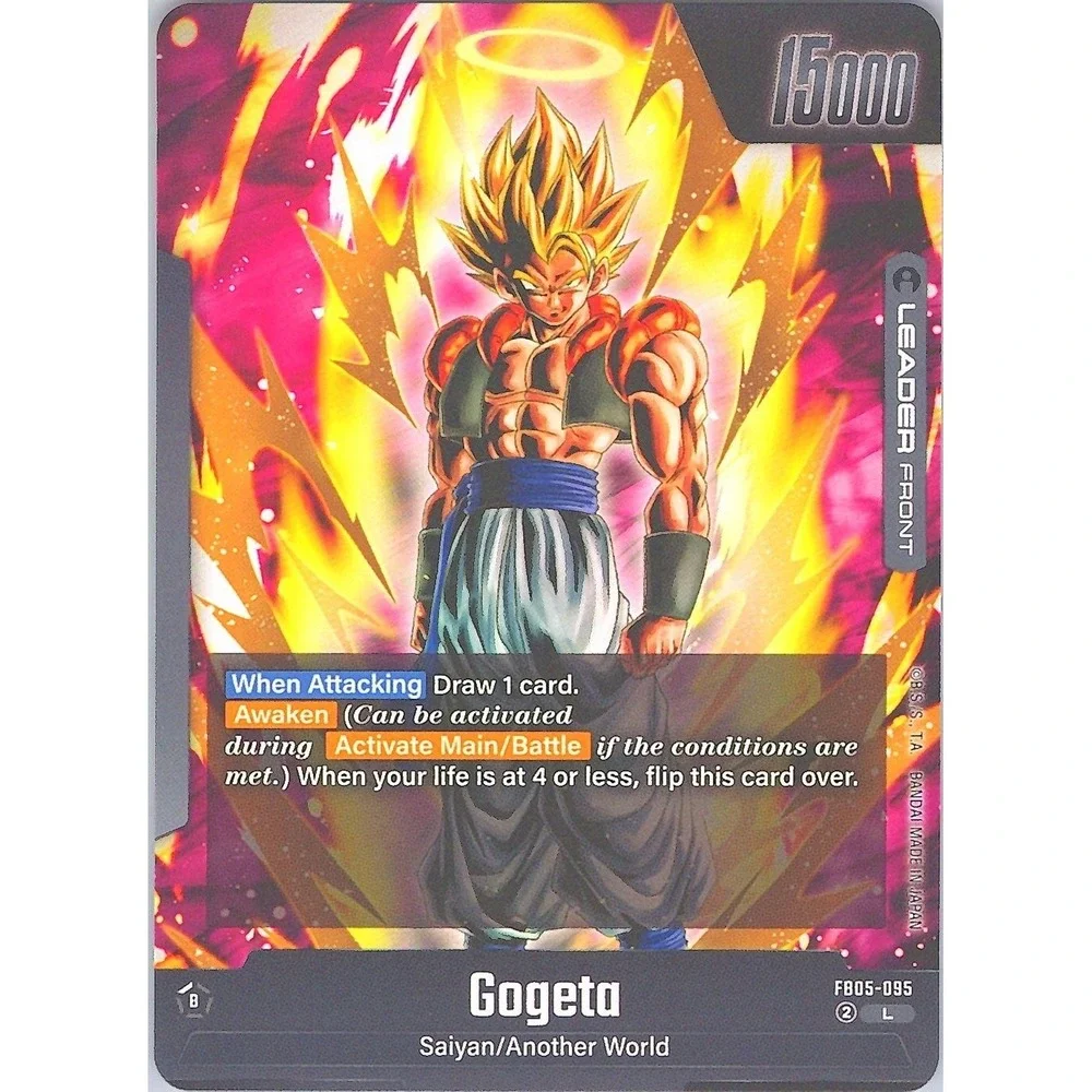 Bandai Dragon Ball Super Fusion World Gogeta Leader FB05-095 Blazing Aura Card